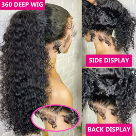 Gurxen versatile parting on the 360 wig for styling.