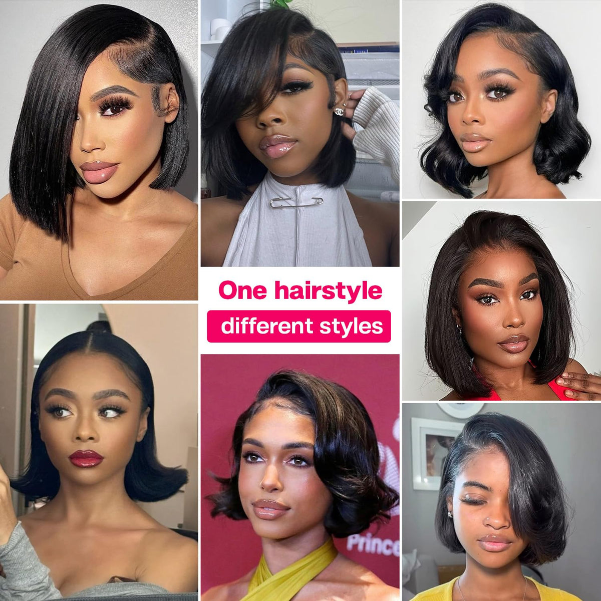 Gusif short wig suitable for day to night occasions.
