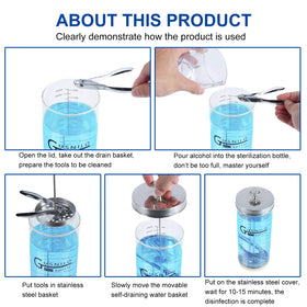 Gusnilo high borosilicate glass jar with clear viewing window