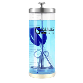 Gusnilo comb-shaped disinfectant jar showing 42 oz capacity for pro use