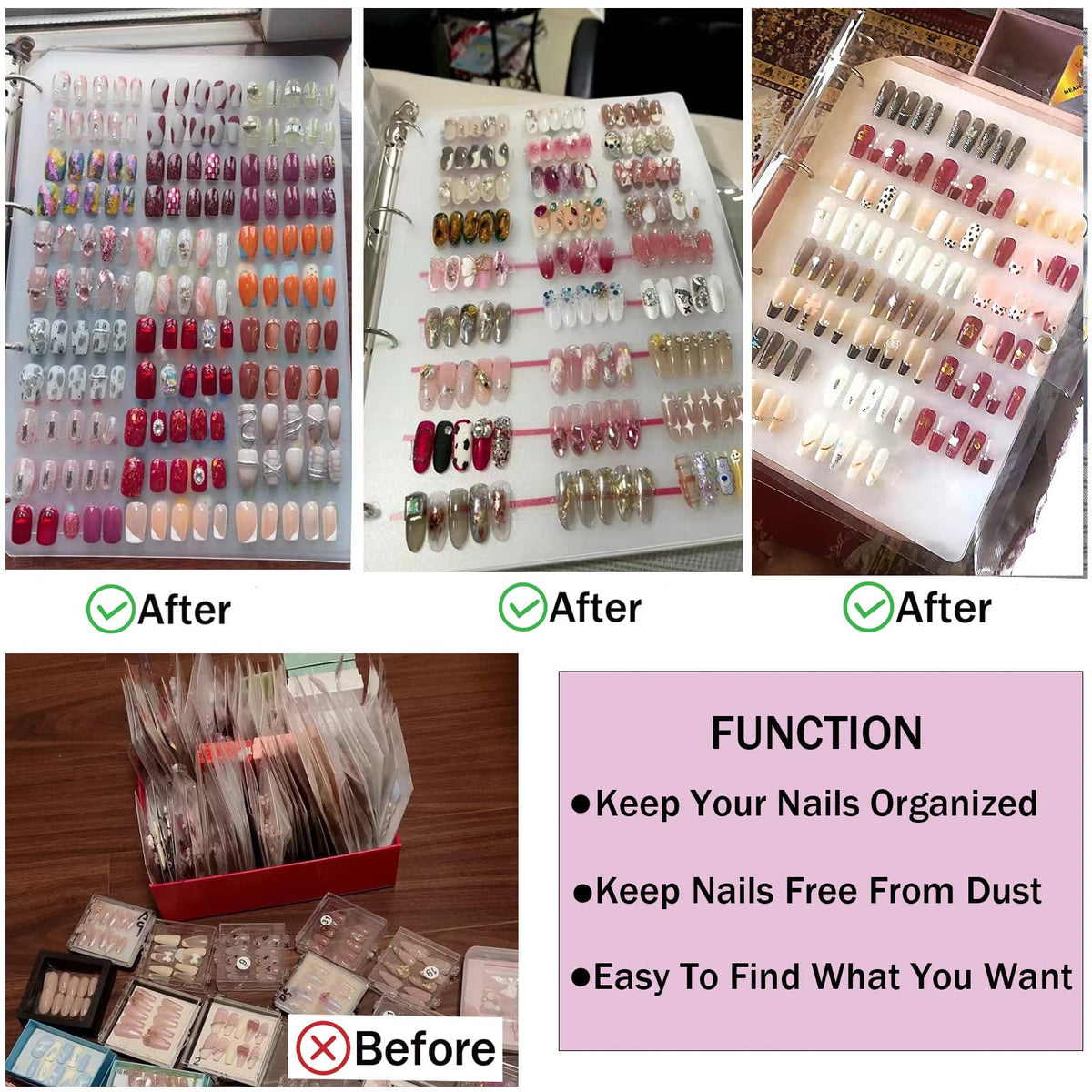 GUXACU salon setup helps pros showcase nails neatly