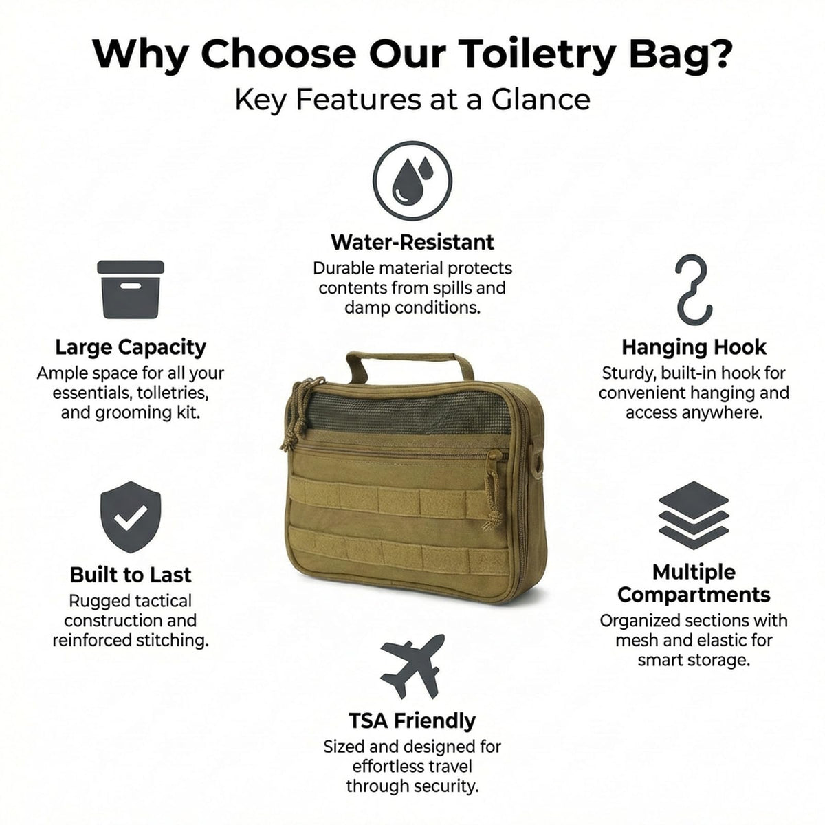 GVCELS brown travel bag material feels lightweight yet durable.