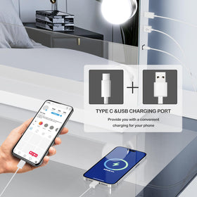Gvnkvn 18 bulbs provide bright even illumination for precise makeup application