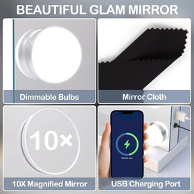 Gvnkvn adjustable color temperature supports warm neutral and cool looks