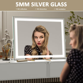 Gvnkvn Lighted Vanity Mirror three color modes for day-to-night skin tones.