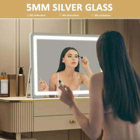 Gvnkvn Lighted Vanity Mirror tabletop use makes setup quick and easy.