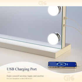 Gvnkvn aluminum frame vanity mirror provides sturdy support