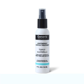 Generic Value Products Lightweight Leave-In bottle closeup showing conditioning benefits and color protection