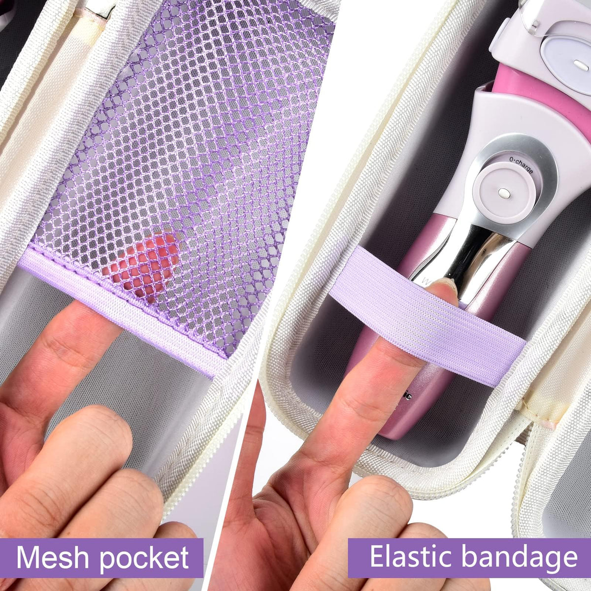 GWCASE panasonic es-awl8av purple 360-degree zipper for easy access