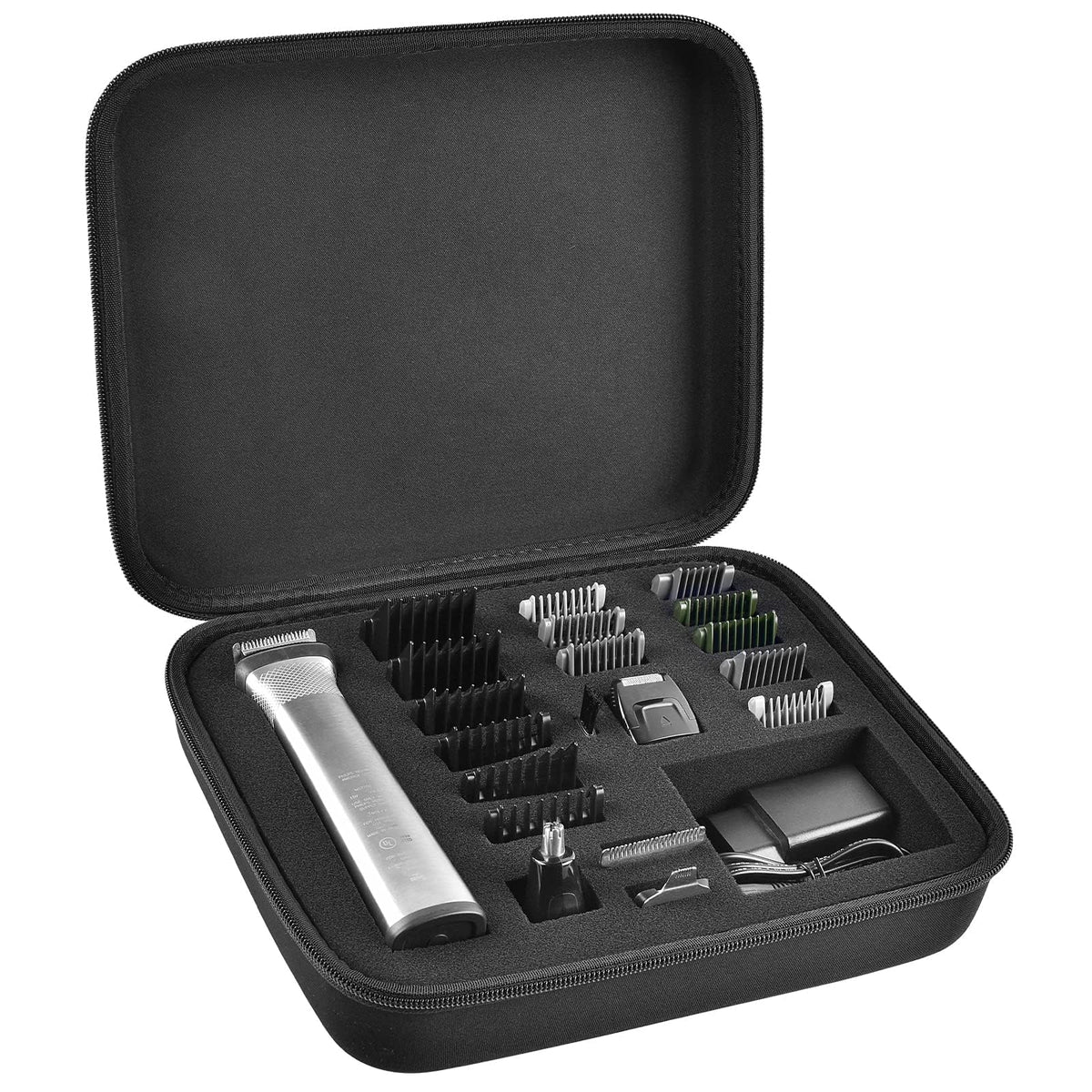 GWCASE Philips Norelco case lid view for secure transport of grooming tools.
