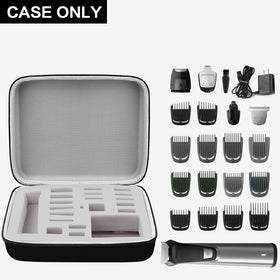 GWCASE Philips Norelco Multigroom case open highlights organized storage and quick access.