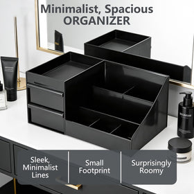 GXXWWSN Cologne Organizer drawer-open highlighting deep storage space.