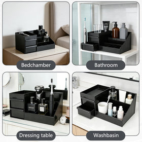 GXXWNSN Cologne Organizer dresser-area display adding order to a desk.
