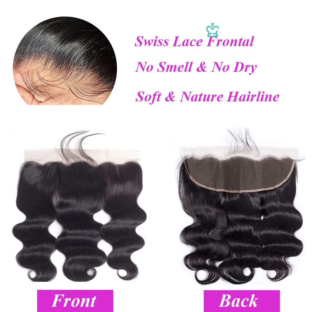 GYAJEP 18 inch lace frontal supports versatile styling and fullness.