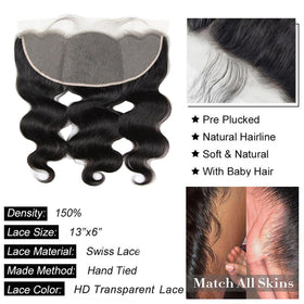 GYAJEP hd-transparent lace frontal blends with skin for a light, breathable fit