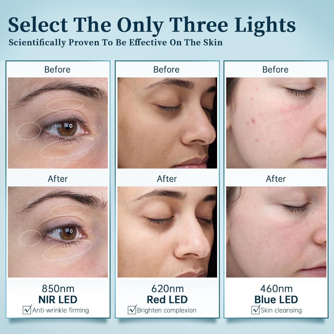 GYH 8-Color LED mask near-infrared and red channels support vitality
