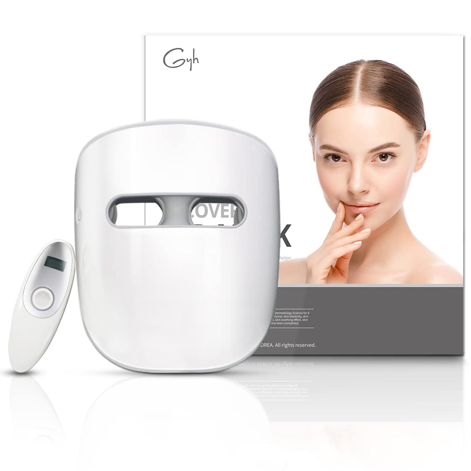 GYH LED face mask with eye protection guard for safe at-home sessions.