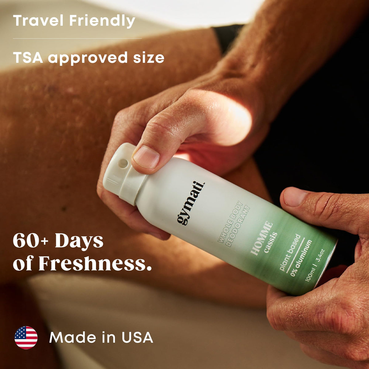 Gymati aloe zinc ingredients—soothing moisture with odor-control actives.