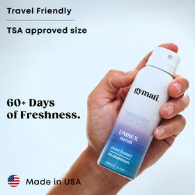 USA-made badge on Gymati box signaling responsible manufacturing
