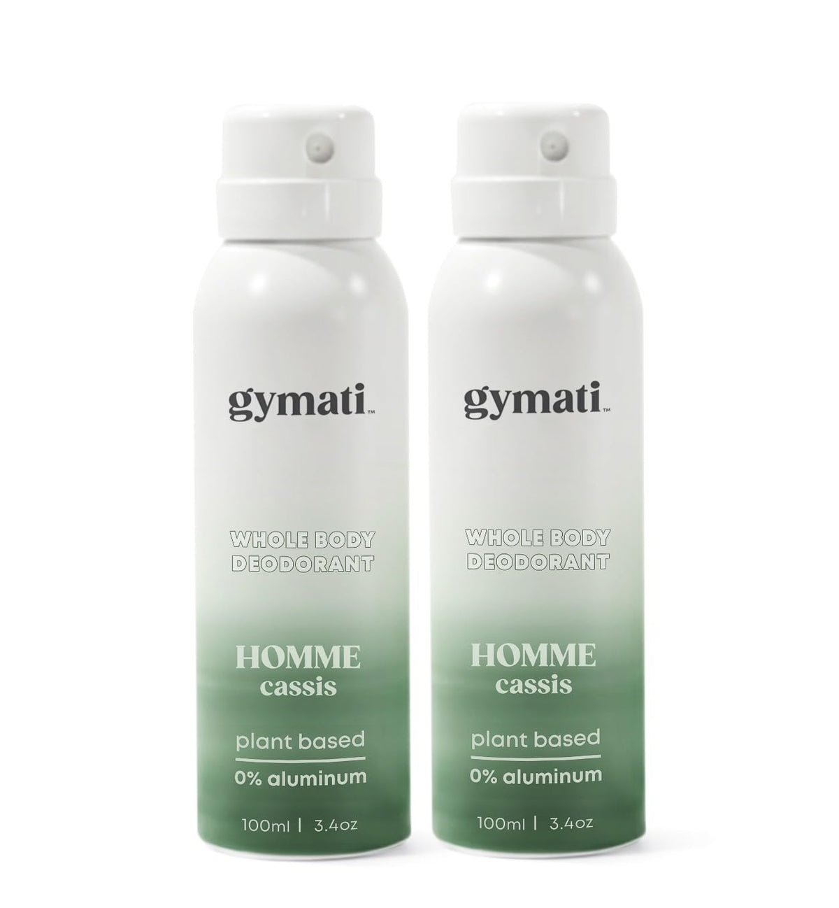 Gymati natural deodorant bottle close, aluminum-free formula for daily freshness.