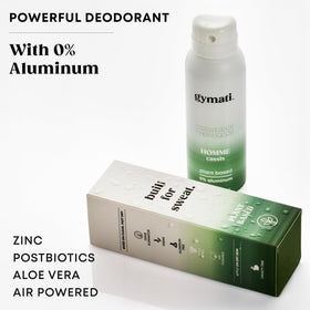 Gymati natural deodorant 2-pack—great value and continuous protection.