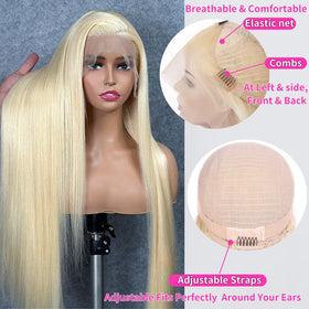 GZX 613 long straight hair wig offers smooth, dramatic length.