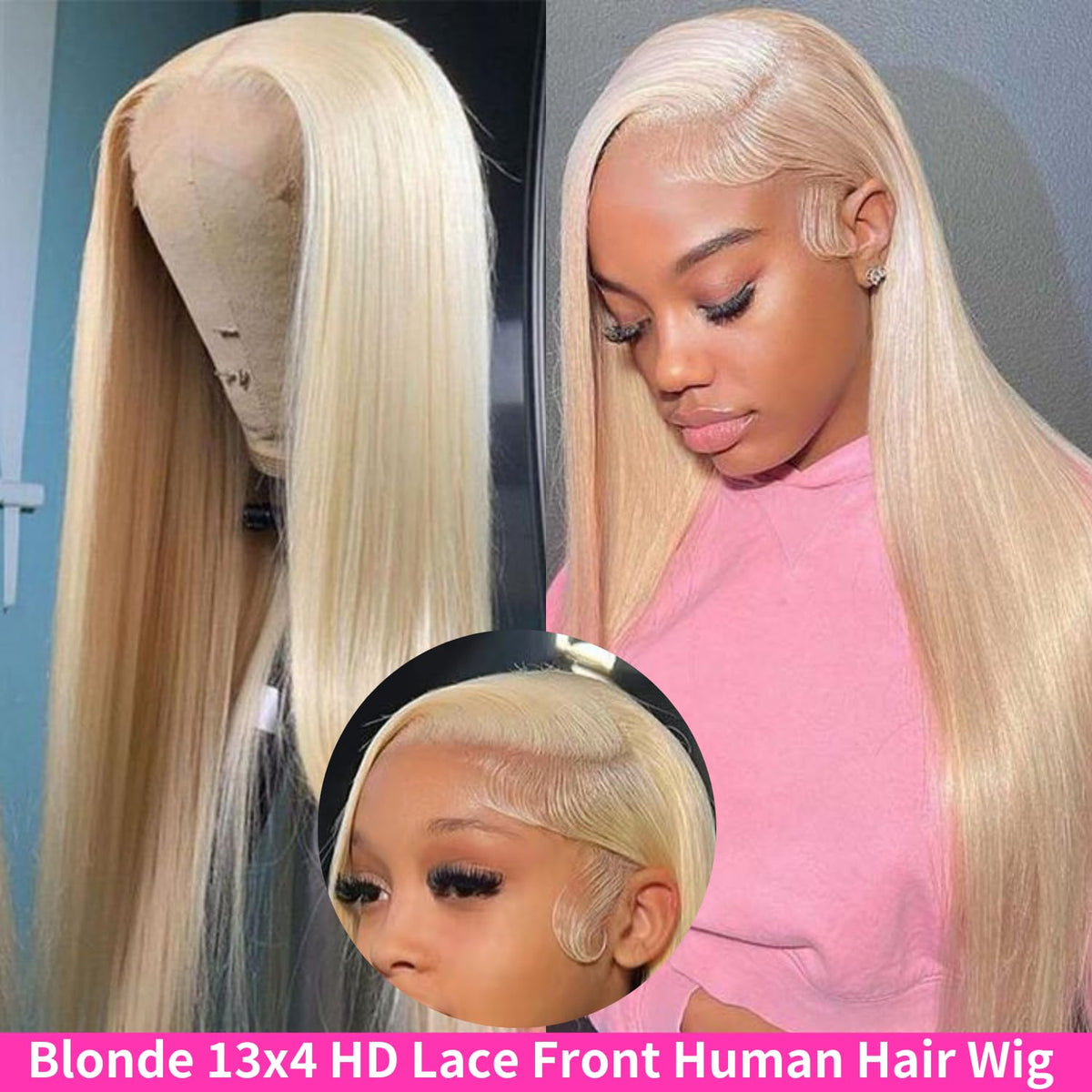 GZX 613 wig features pre plucked baby hair for a natural hairline.