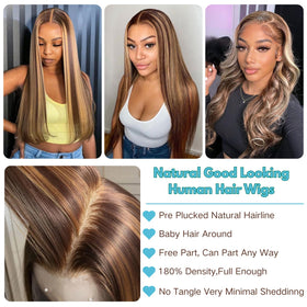 GZX wig with pre-plucked baby hairs for a realistic hairline
