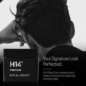 H14 Fiber Gum European-made packaging signals premium grooming