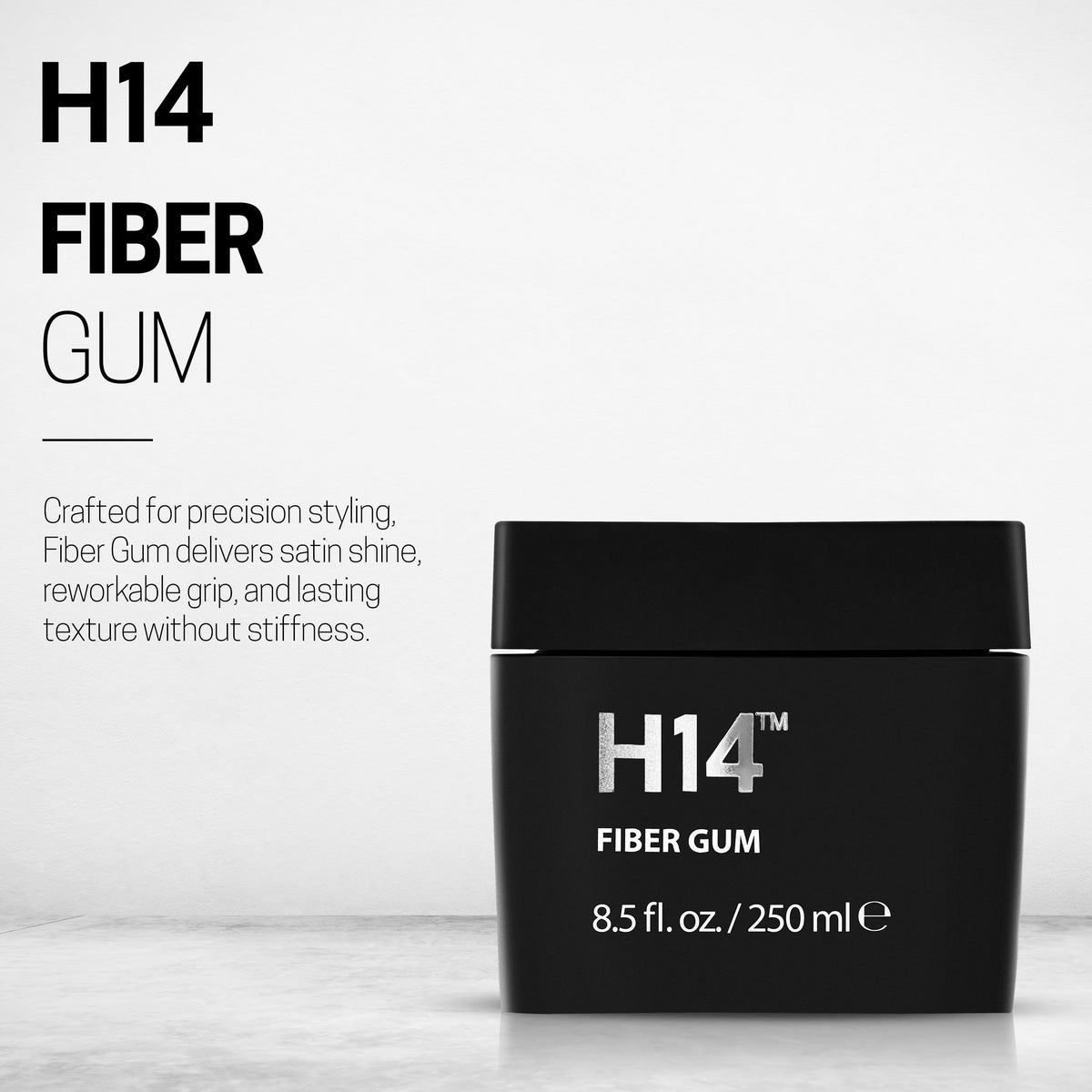 H14 Fiber Gum texture close-up highlighting fiber texture for volume