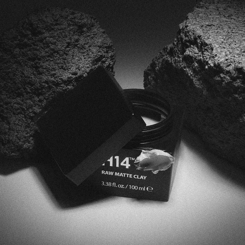 H14 Raw Matte Clay damp hair application demonstrates easy shaping.