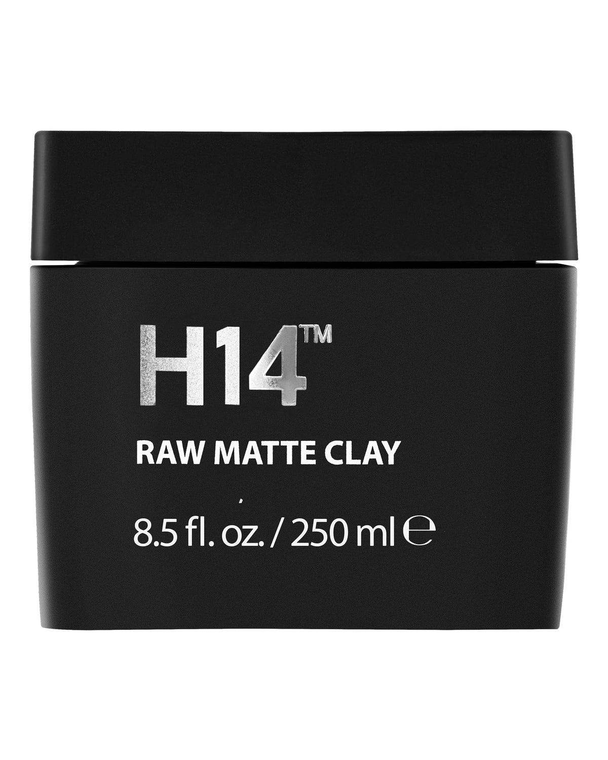 H14 Raw Matte Clay tin close-up shows true matte finish and strong hold.