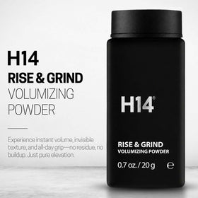 Close look at H14 Rise and Grind powder dispensing cap enabling quick root lift