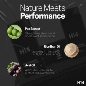 H14 Rise and Grind powder provides lightweight volume without residue