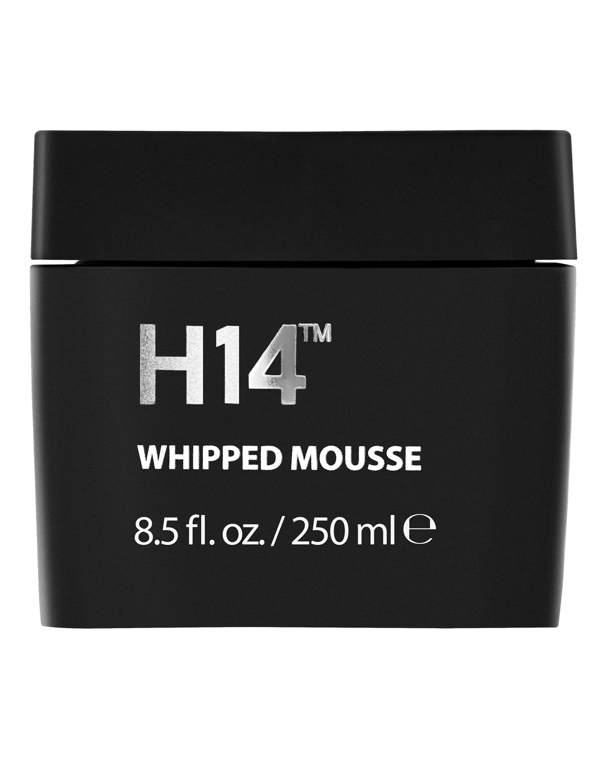 H14 Whipped Mousse bottle with pump for easy, mess-free application and smooth volume.