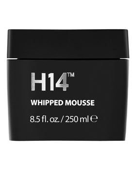 H14 Whipped Mousse bottle with pump for easy, mess-free application and smooth volume.