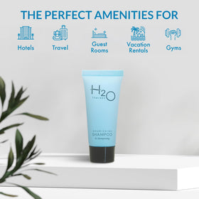H2O Therapy hotel amenities shampoo bulk packaging for reception areas