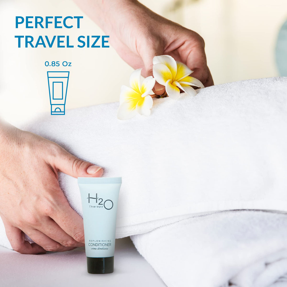 H2O Therapy conditioner white-tea fragrance adds a welcoming, clean-smelling touch.