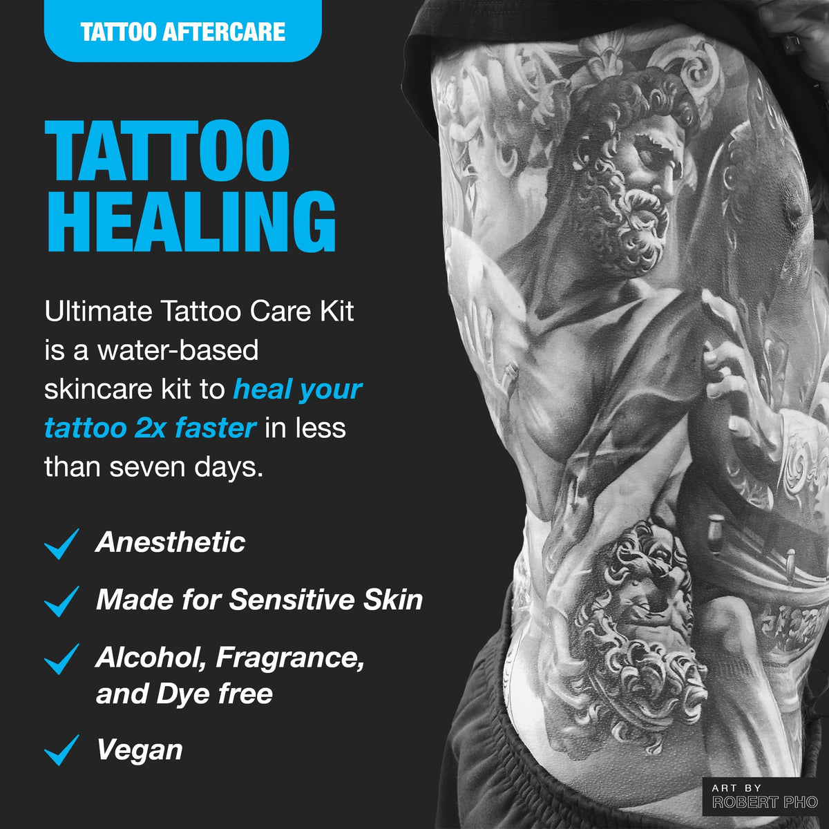 H2Ocean Ocean Care Cream bottle for soothing tattoo hydration
