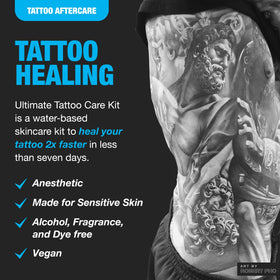 H2Ocean Ocean Care Cream bottle for soothing tattoo hydration