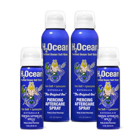H2Ocean piercing aftercare bundle: refreshing mist for soothing post-piercing care