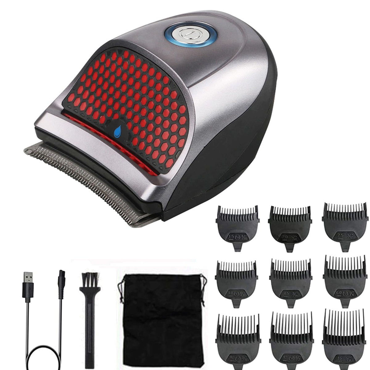 HAASHADA Shortcut hair clippers in hand with ergonomic grip for precise at-home trims.