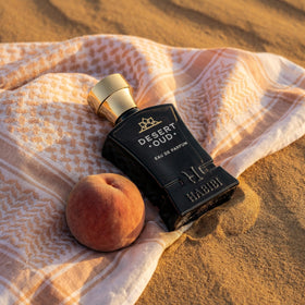 H HABIBI Desert Oud base notes with oud and amber warmth.