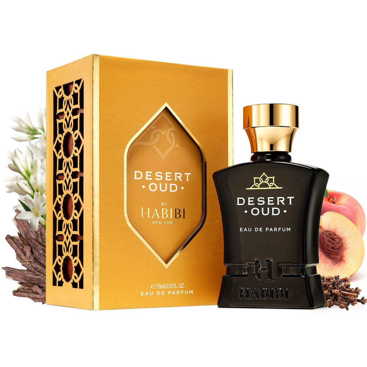H HABIBI Desert Oud masculine ambiance for evening wear.
