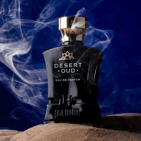 H HABIBI Desert Oud travel size for on-the-go use.