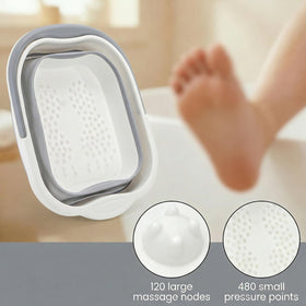 Hacaroa foot soaking basin with 120 massage nodes for a relaxing foot massage.
