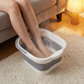 Hacaroa portable foot bath ideal for travel and camping setups.