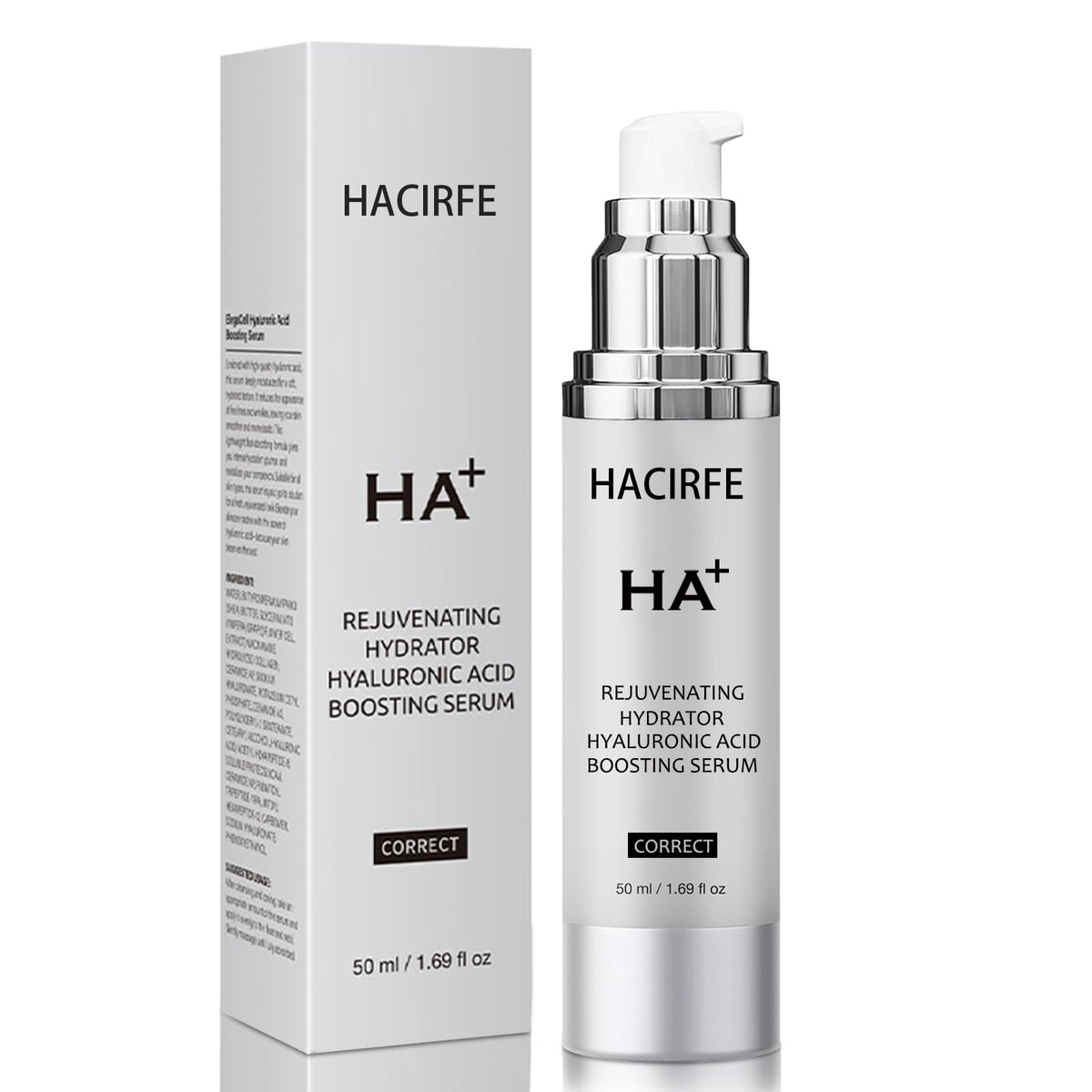 HACIRFE HA Rejuvenating Hydrator morning night routine cue for daily care.
