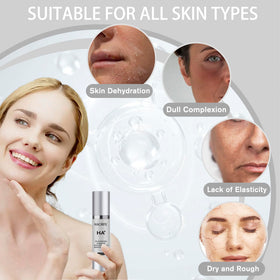 HACIRFE HA Rejuvenating Hydrator niacinamide peptides promote smoother, resilient skin.