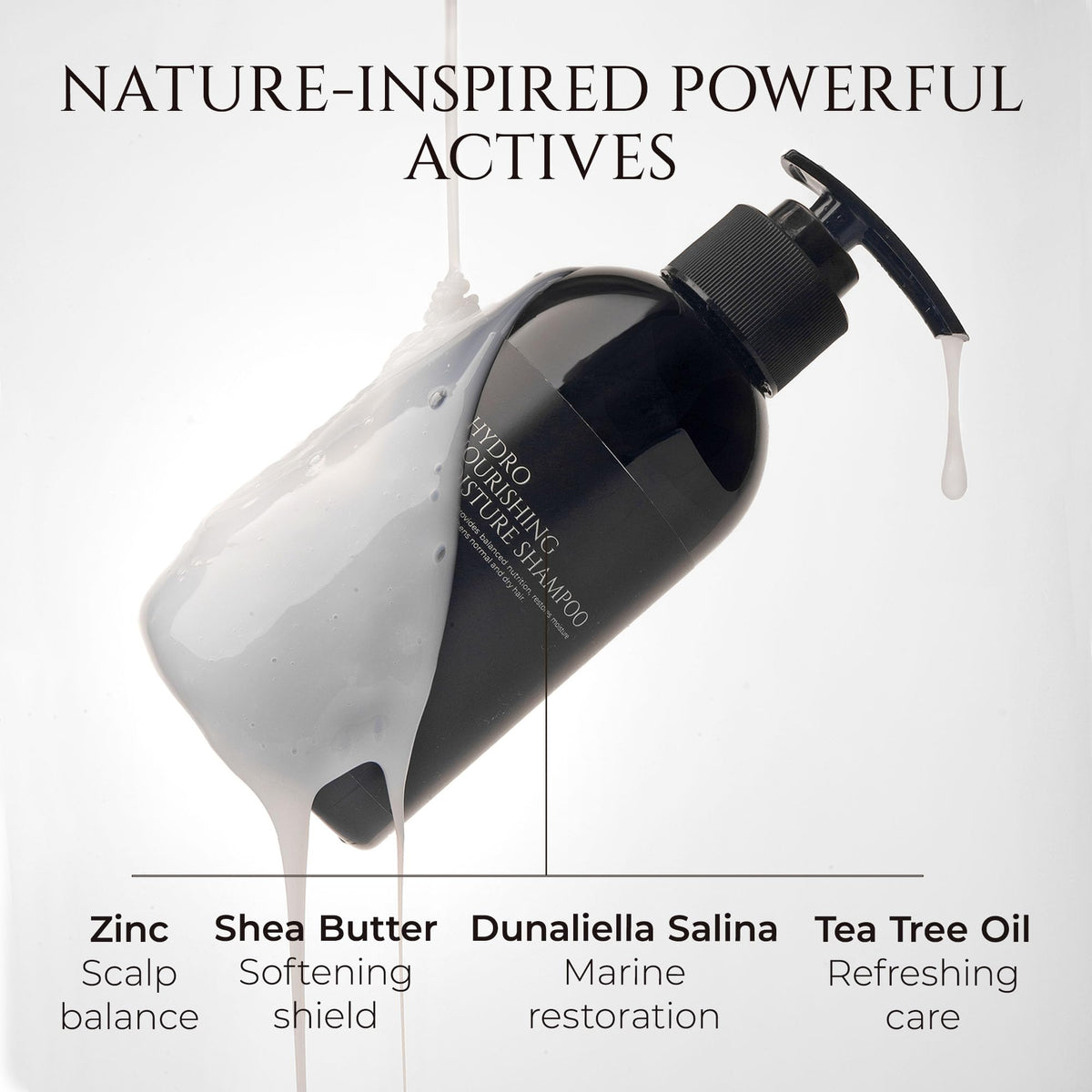 HADAT Shampoo bottle with clean, dye-free label.